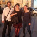 Istanbul, 3ter bis 9er Mai 2015, am Taksim-Platz mit Veranstalterin Sedef Ilgic und der holländischen Autorin Wytske Versteeg